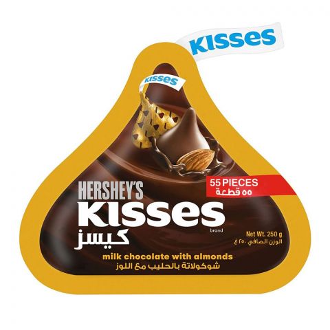Hershey's Kisses Milk Chocolate With Almond, 250g