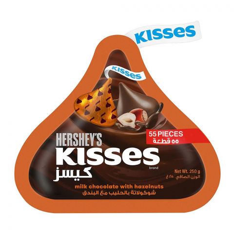 Hershey's Kisses Milk Chocolate With Hazelnut, 250g