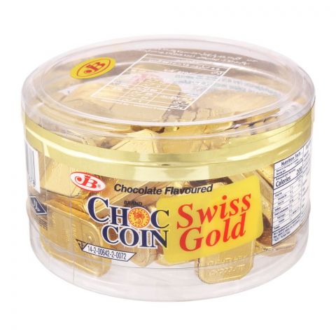 Choc Coin Choc Swiss Gold Chocolate Flavored Candy, 180g