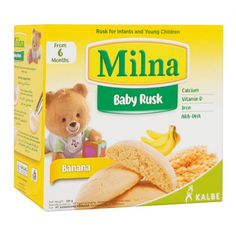Milna Baby Rusk Banana, 130g