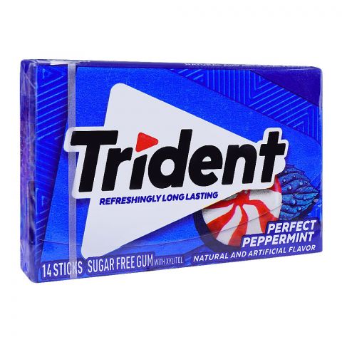 Trident Perfect Peppermint Gum, 14-Pack