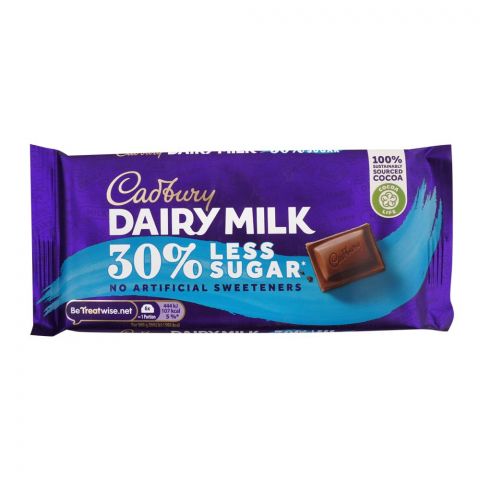 Cadbury Dairy Milk 30% Less Sugar Chocolate, 85g