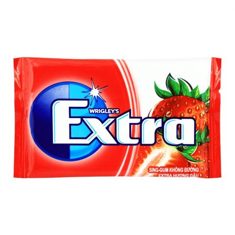Wrigley's Extra Strawberry Gum, Strip, 8 Tabs, 11g