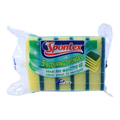 Spontex Scouring Sponges, 5-Pack