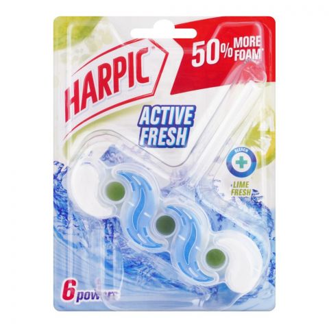 Harpic Active Fresh Lime Fresh 6-Powers, 35g