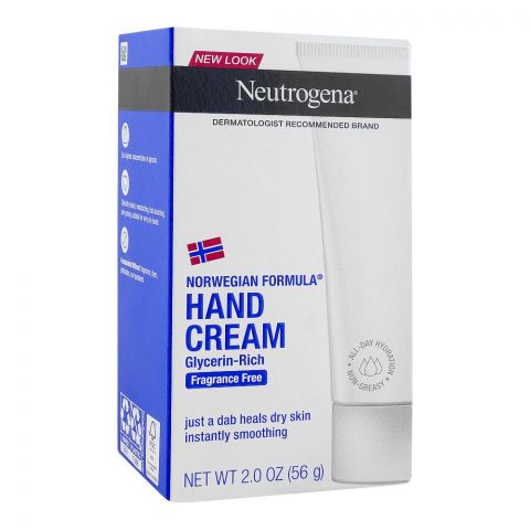 Neutrogena Fragrance Free Hand Cream, 56g