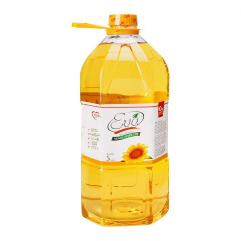 Eva Sunflower Oil Bottle, 5 Liter
