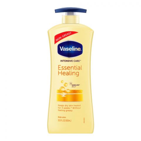 Vaseline Intensive Care Essential Healing Body Lotion, Pump, 600ml