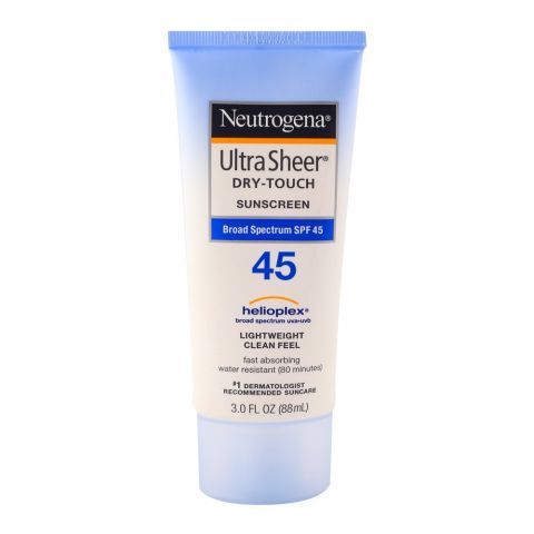 Neutrogena Ultra Sheer Dry-Touch Sunscreen, SPF 45, 88ml