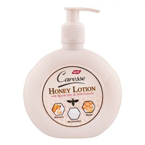 Caresse Royal Jelly & Milk Extract Honey Lotion, 320ml