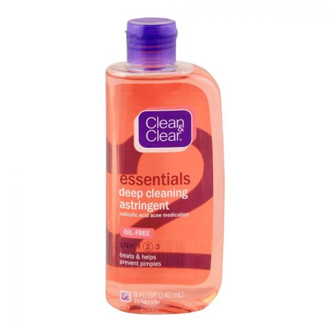 Clean & Clear Essentials Deep Cleaning Astringent, Oil Free, 240ml