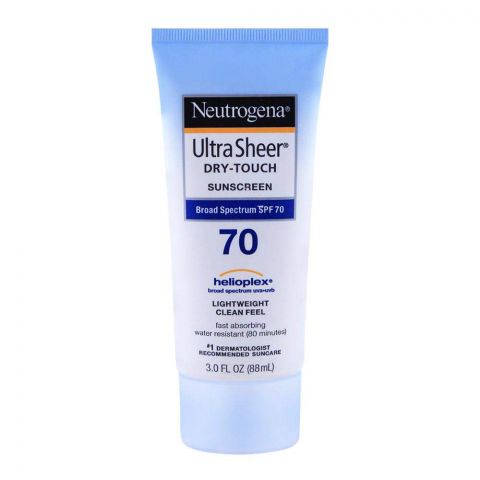 Neutrogena Ultra Sheer Dry-Touch Sunscreen, SPF 70, 88ml