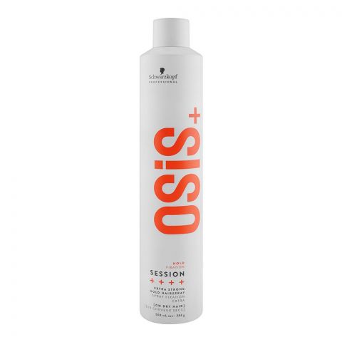 Schwarzkopf Osis+ Session Hold Fixation Extra Strong Hair Spray, 500ml
