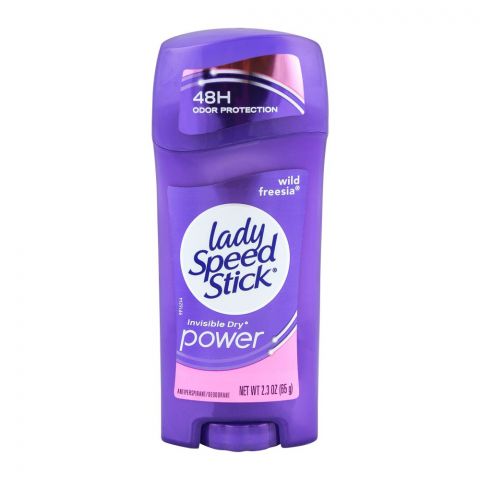 Lady Speed Stick Wild Freesia Invisible Dry Power Deodorant For Women, 65g