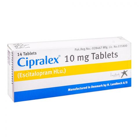 Lundbeck Pvt. Ltd. Cipralex Tablet, 10mg, 14-Pack