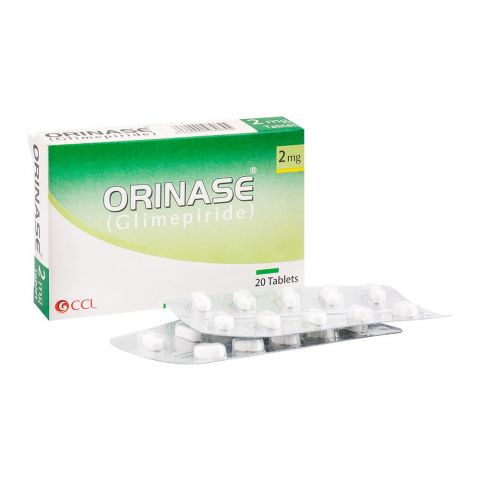 CCL Pharmaceuticals Orinase Tablet, 2mg, 20-Pack