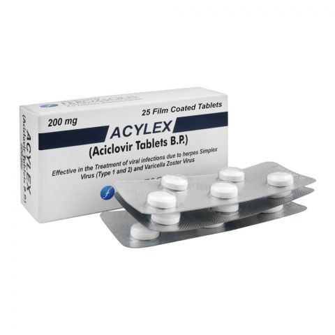 Ferozsons Laboratories Acylex Tablet, 200mg, 25-Pack