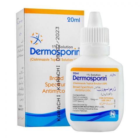 NabiQasim Dermosporin Solution, 20ml