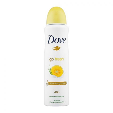 Dove Go Fresh Grapefruit & Lemon Grass Scent Anti-Prespirant Deodorant Spray, 150ml