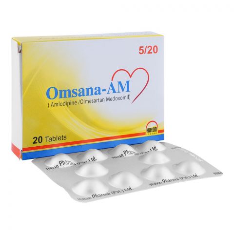 Hilton Pharma Omsana-AM Tablet, 5/20mg, 20-Pack