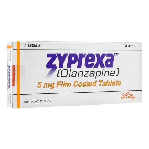 Eli Lilly Zyprexa Tablet, 5mg, 7-Pack