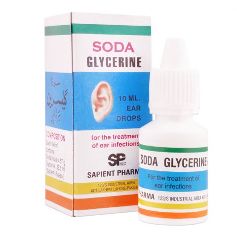 Sapient Pharma Soda Glycerine Ear Drops, 10ml