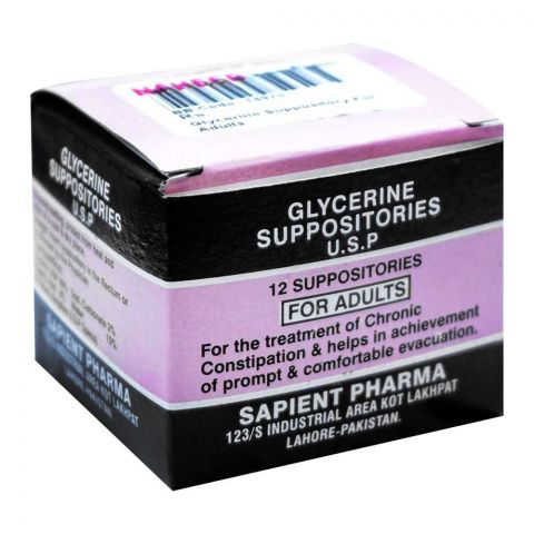 Sapient Pharma Glycerine Suppository, For Adults