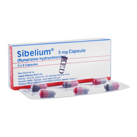 Aspin Pharma Sibelium Capsule, 5mg, 12-Pack