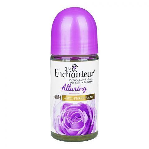 Enchanteur Alluring Perfumed Deodorant Roll On, Anti-Perspirant, 48 Hours Lasting, For Women, 50ml