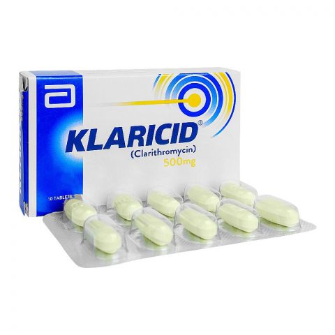 Abbott Klaricid Tablet, 500mg, 10 Tablets