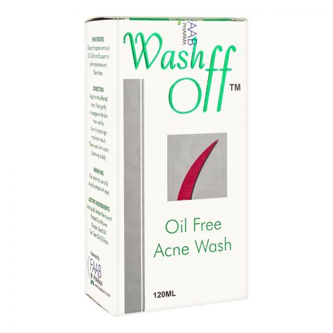 Faab Pharma Wash Off Oil-Free Acne Wash, 120ml