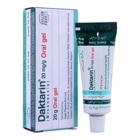 Aspin Pharma Daktarin Oral Gel, Sugar-Free, 20mg/g