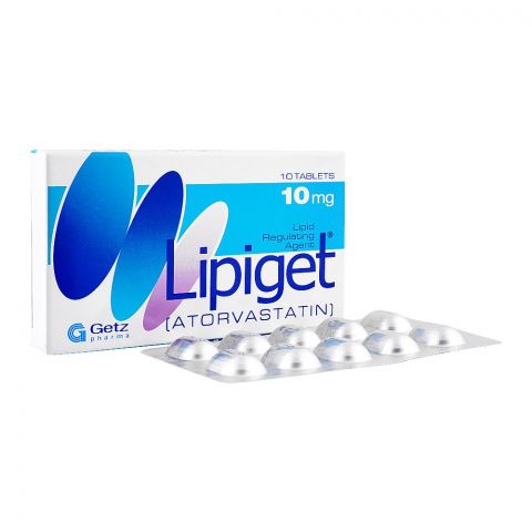 Getz Pharma Lipiget Tablet, 10mg, 10-Pack