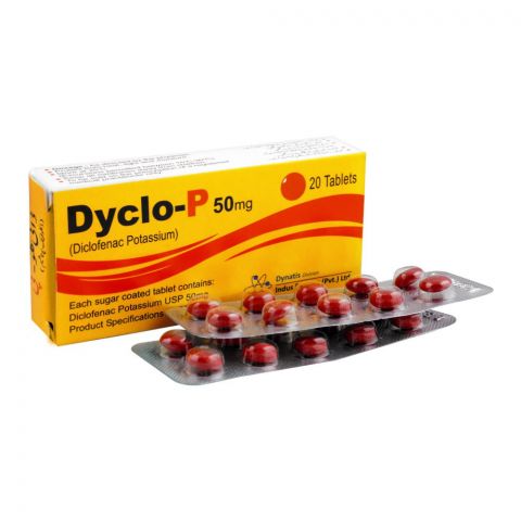 Indus Pharma Dyclo-P Tablet, 50mg, 20-Pack
