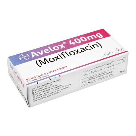 Bayer Pharmaceuticals Avelox Tablet, 400mg, 5-Pack