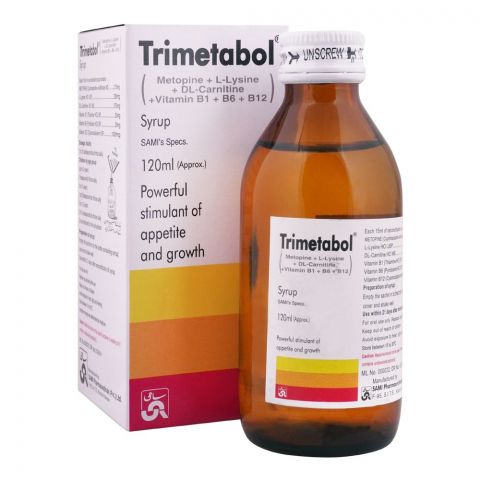 Sami Pharmaceuticals Trimetabol Syrup, 120ml