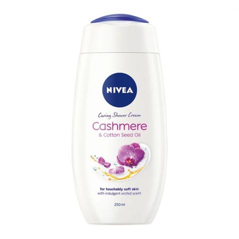 Nivea Cashmere & Cotton Seed Oil Caring Shower Cream, 250ml