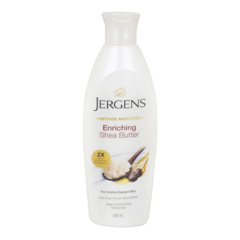 Jergens Enriching Shea Butter Body Lotion, For Visibly Radiant Skin, 200ml