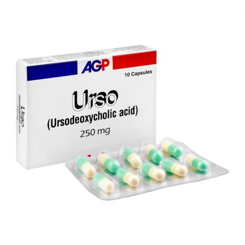 AGP Pharma Urso Capsule, 250mg, 10-Pack