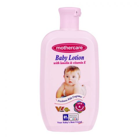 Mothercare Baby Lotion With Lanolin & Vitamin E, Freshness With Fragrance, 300ml