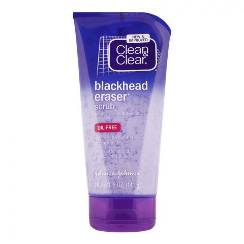 Clean & Clear Oil-Free Blackhead Eraser Scrub, 141ml