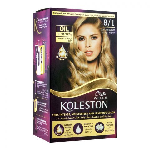 Wella Koleston Color Cream Kit  8/1 Light Ash Blonde