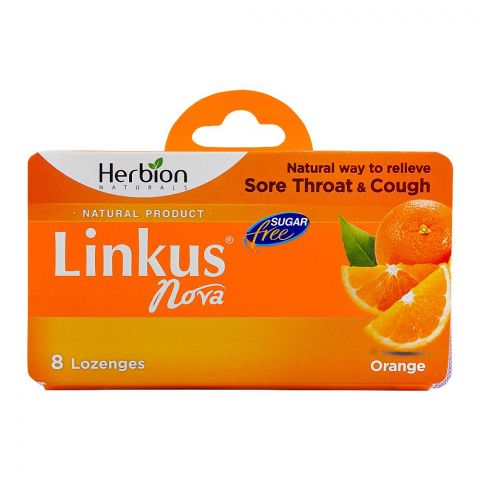Herbion Linkus Nova Orange Lozenges Sugar-Free, 8-Pack
