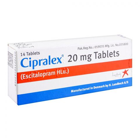 Lundbeck Pvt. Ltd. Cipralex Tablet, 20mg, 14-Pack