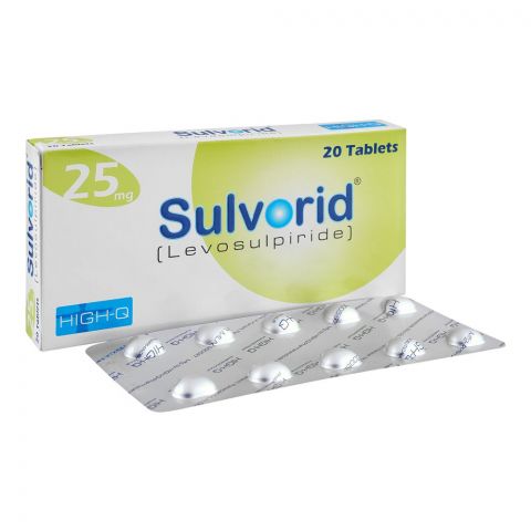High-Q Pharmaceuticals Sulvoride Tablet, 25mg, 20-Pack