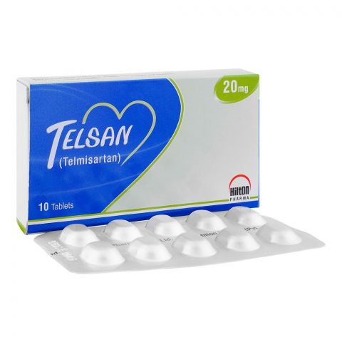 Hilton Pharma Telsan Tablet, 20mg, 10-Pack