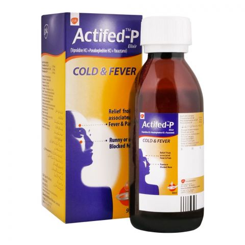 GSK Actifed-P Elixir Surup, 90ml