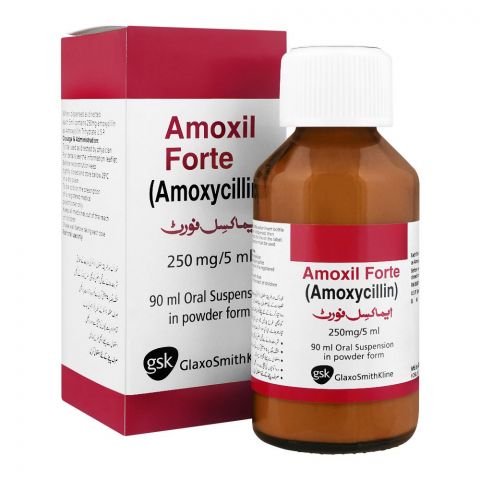 GSK Amoxil Forte Syrup, 250mg/5ml, 90ml