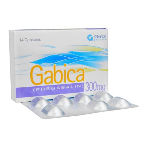 Getz Pharma Gabica Cap, 300mg, 14 Capsules