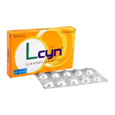 High-Q Pharmaceuticals Lcyn Tablet, 500mg, 10-Pack